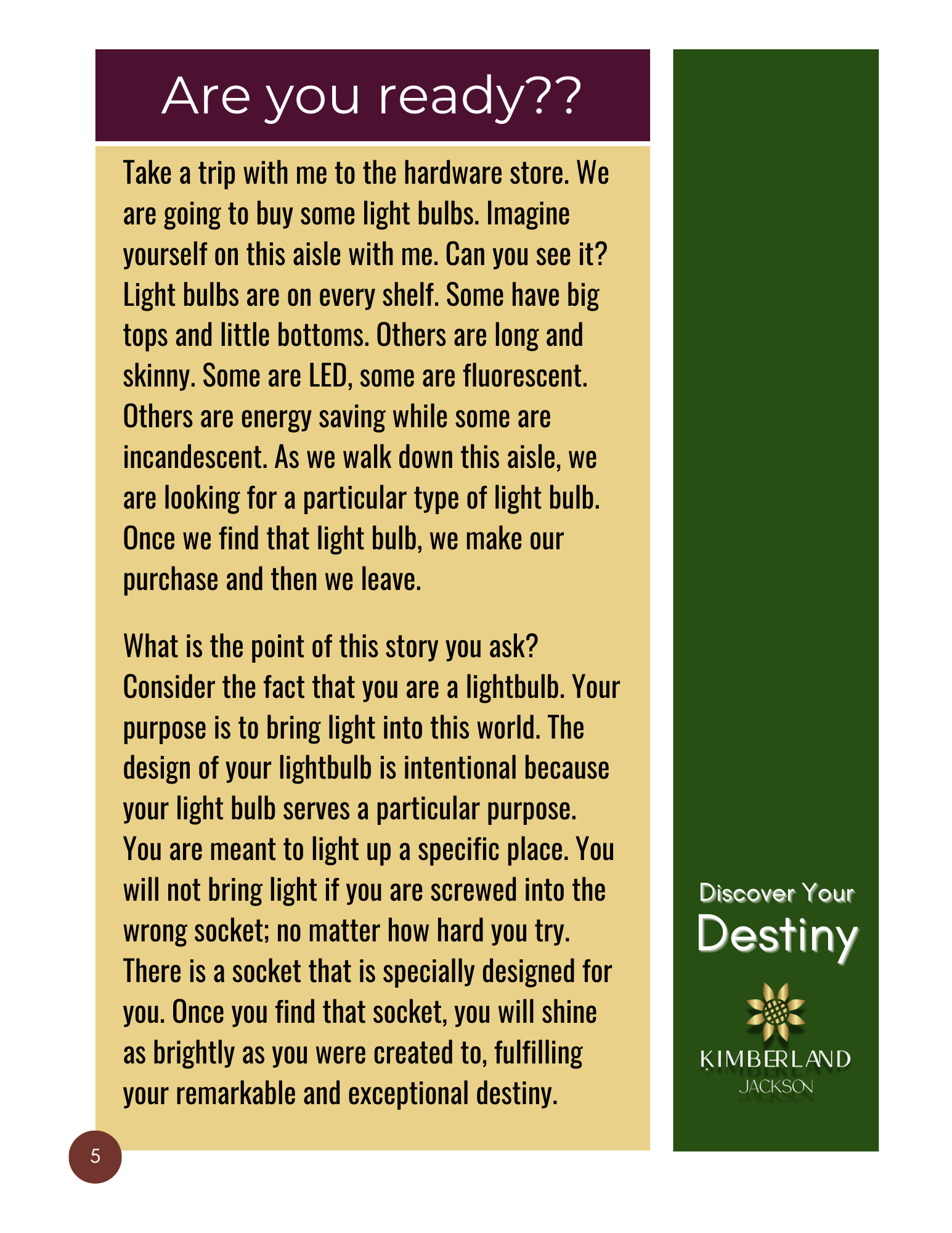 Discover Your Destiny Group Coaching - Image 3